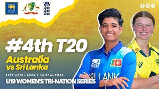 4th T20  Australia vs Sri Lanka  U19 Womens TriNation Series 2024 [upl. by Iloj277]