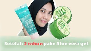 Hasil Pemakaian Aloe Vera Gel Nature Republic  Wardah Aloe Vera Gel [upl. by Poll873]