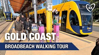 Best of Broadbeach Gold Coast 4K Virtual Street Walking Tour with Captions  August 3 2024 [upl. by Ajram]