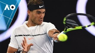 Nadals insane winner v Federer Final  Australian Open 2017 [upl. by Zachar]