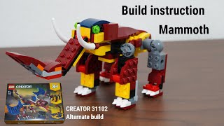 LEGO CREATOR 31102 Alternate build Mammoth [upl. by Oznecniv]