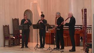 Samuel Scheidt Galliard Battaglia Sekishi Recorder Quartet [upl. by Ruby]