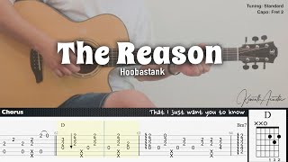 The Reason  Hoobastank  Fingerstyle Guitar  TAB  Chords  Lyrics [upl. by Mohammad]