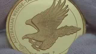 2oz WedgeTailed Eagle High Relief Gold Proof Coin [upl. by Sidon162]