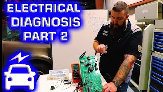 BASIC AUTOMOTIVE ELECTRICAL DIAGNOSIS PART 2 TEST LIGHTS AND VOLTAGE DROP [upl. by Ahsea]