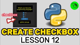 How To Create Checkbox  Python Customtkinter Lesson 12 [upl. by Valaree571]