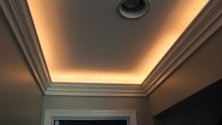 Crown Molding with Indirect Lighting Installation [upl. by Ettennal72]