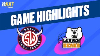 RSW Liège Basket vs Stella Artois Leuven Bears  Game Highlights [upl. by Mandeville]