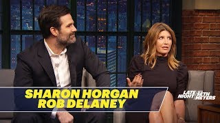 Sharon Horgan and Rob Delaney’s Writing Partnership Started Out Awkwardly [upl. by Aneerbas]