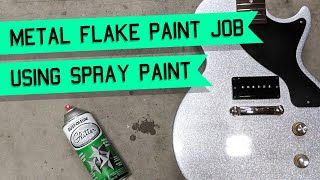 How To Easiest and Cheapest Way to Metal Glitter Flake a Guitar or Anything Step by Step [upl. by Earley]