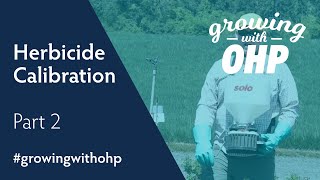 Herbicide Calibration with a Solo Spreader in the Nursery  Part 2 [upl. by Delfine]