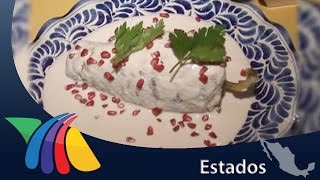 Receta para elaborar chiles en nogada  Noticas de Puebla [upl. by Yorztif637]