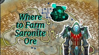 Where To Farm Saronite Ore WoW WotLK Classic Shadowlands Gold Making Guide [upl. by Shandie658]