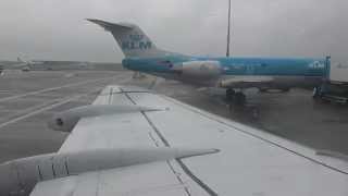 KLM Fokker 70 flight KL1746 Luxembourg Amsterdam [upl. by Tuneberg]