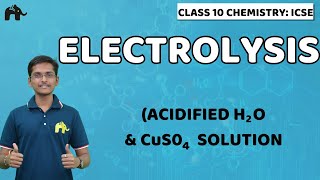 Electrolysis  Class 10 ICSE Chemistry Selina Chapter 6  PbBr2 molten  Acidified H2O amp CuSO4 [upl. by Adnamra]