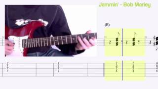 Jammin  Bob Marley Guitarra Tab [upl. by Agnes26]