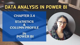 34 How to Examine Data Statistics in Power BI  Data Analysis in Power BI [upl. by Ahsaet]