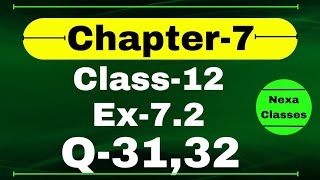 Class 12 Ex 72 Q3132 Math  Chapter7 Class12 Math  Integration  Ex 72 Q3132 Class 12 Math [upl. by Euginimod365]