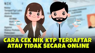 Simak Ini Cara Cek NIK KTP Terdaftar Atau Tidak secara Online Tanpa Harus ke Dukcapil  Infografis [upl. by Sikata353]