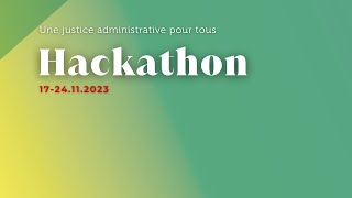 Hackathon du Conseil d’État  la justice administrative pour tous [upl. by Leah761]