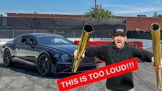 MEET THE LOUDEST BENTLEY IN THE WORLD STRAIGHT PIPED TWIN TURBO V8 [upl. by Tibbs]