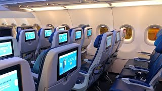 Brandnew Air Transat Airbus A321neoLR Full Economy Experience  Front of Cabin Seats  YYZYUL [upl. by Lulita]