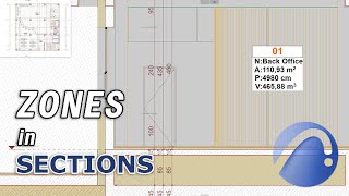 Zones in Sections Archicad Tutorial [upl. by Wiburg]