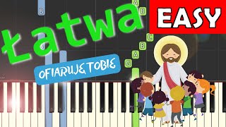 🎹 Ofiaruję Tobie Panie mój  Piano Tutorial łatwa wersja 🎵 NUTY W OPISIE 🎼 [upl. by Ebonee]