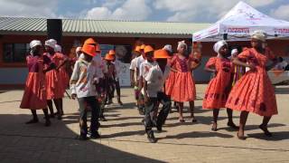 NPG Damara Cultural Dance Namibia Olof Palme Primary School Inauguration [upl. by Lotsyrk]