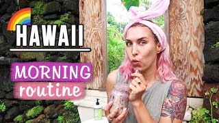 ♦ My Morning Routine na Hawajach 🌈  maseczka DIY ♦ Agnieszka Grzelak Beauty [upl. by Aniretac]