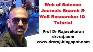 Web of Science Journals Search  Web of Science Researcher ID  Tutorial profdrrajasekaran [upl. by Aisined917]