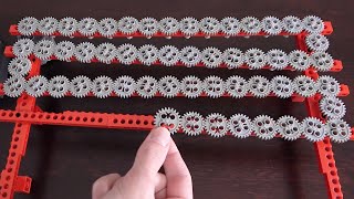 Making the Longest 11 Lego Gear Train [upl. by Mather728]