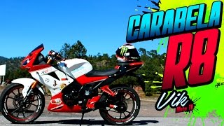 Moto para iniciar como biker Carabela R8 2015  Motovlog [upl. by Adlig]