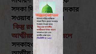 রাসুল সাঃ বলেছেন✅সাধারণ দারিদ্র্য ব্যাক্তিকে সদকা দিলে👍shorts islamicshort সদকা islamic yt [upl. by Crockett]