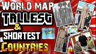 TALLEST amp SHORTEST COUNTRIES IN THE WORLD  WORLD MAP VIEW  HOW DO YOU COMPARE [upl. by Ecyned]