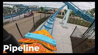 All roller coasters at seaworld Orlando Front Seat 4k 60fps [upl. by Dominick]