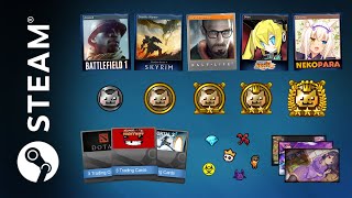 Todo lo que debes Saber sobre los Cromos Niveles y Recompensas en Steam GamerOdyssey [upl. by Ardnued]