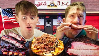 Two Brits try Southern BBQ for the first time [upl. by Branen]