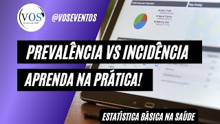 Prevalência e Incidência COM EXEMPLOS  Estatística na Saúde [upl. by Avrom]