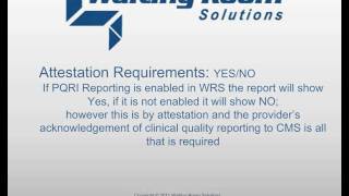 Meaningful Use 10 Report Ambulatory Clinical Quality Measures to CMS  WRS Health EHR [upl. by Winters276]