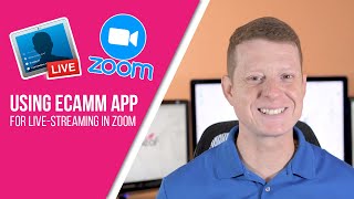 How to Use Ecamm Live To Live Stream in Zoom 2020  Best Live Streaming Software For Mac [upl. by Grinnell]