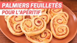 Palmiers feuilletés trop faciles et rapides pour lapéritif [upl. by Gilli]