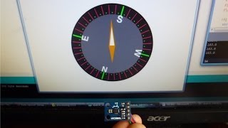 HMC5883L Triple Axis Magnetometer with Processing [upl. by Bale]