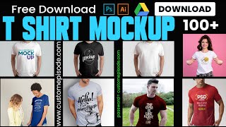 How to create a mockup Best tshirt mockup free download  টিশার্ট মকআপ ফ্রী ডাউনলোড [upl. by Drallim]