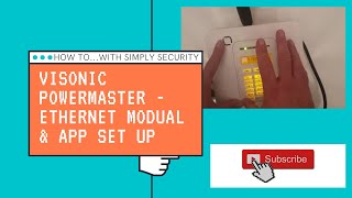 Visonic Powermaster ethernet modual and app setup [upl. by Arevle]