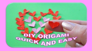 DIY ORIGAMI mini HERZ Geschenk zum Vatertag GIFT IDEAS MINIATUR HEART QUICK EASY FATHERS DAY [upl. by Harve]