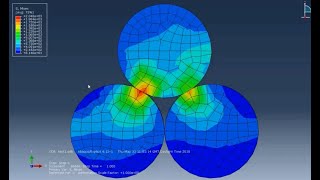 FEA Contact Force in Stacked Idealised Pipes or Drums  ABAQUS Tutorial [upl. by Manchester]