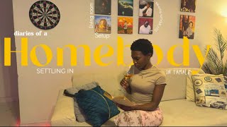 Diaries of a Homebody Apartment updates  Living room setup  Life in Tamale living alone in Ghana [upl. by Krutz19]