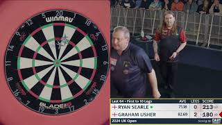 Ryan Searle vs Graham Usher  UK Open 2024  PDC Darts Full Match Replay [upl. by Jephum193]