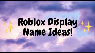 Display name ideas Roblox [upl. by Okimik218]